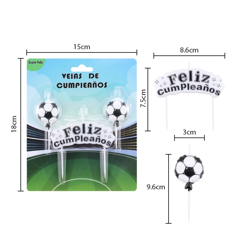 VELA FUTBOL (FELIZ CUMPLEAÑOS/PELOTA) - 1