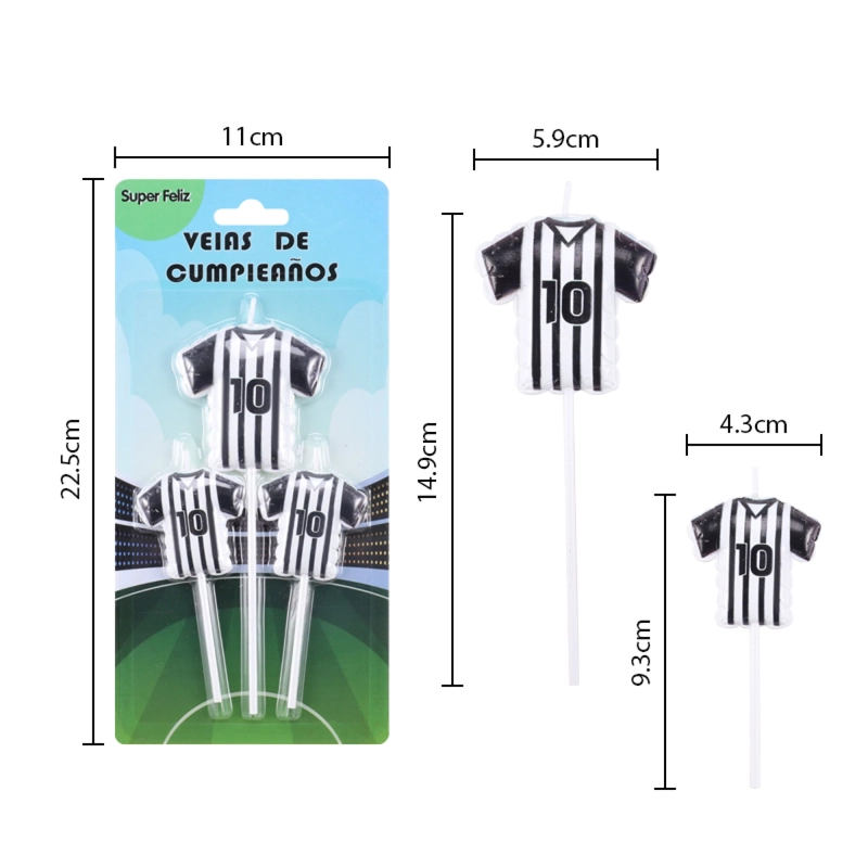 VELA FUTBOL (TRIPLE  CAMISA NRO 10) - 1