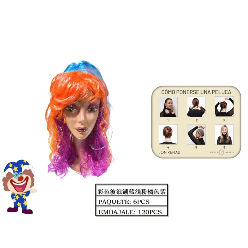 PELUCAS (MULTICOLOR ONDULADA) - 1