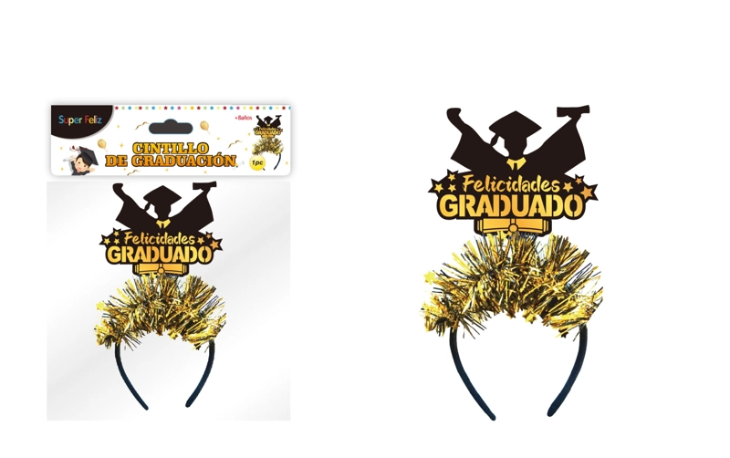 GRADUACION (CINTILLO DE GRADUACION FELICIDADES GRADUADO) - 1