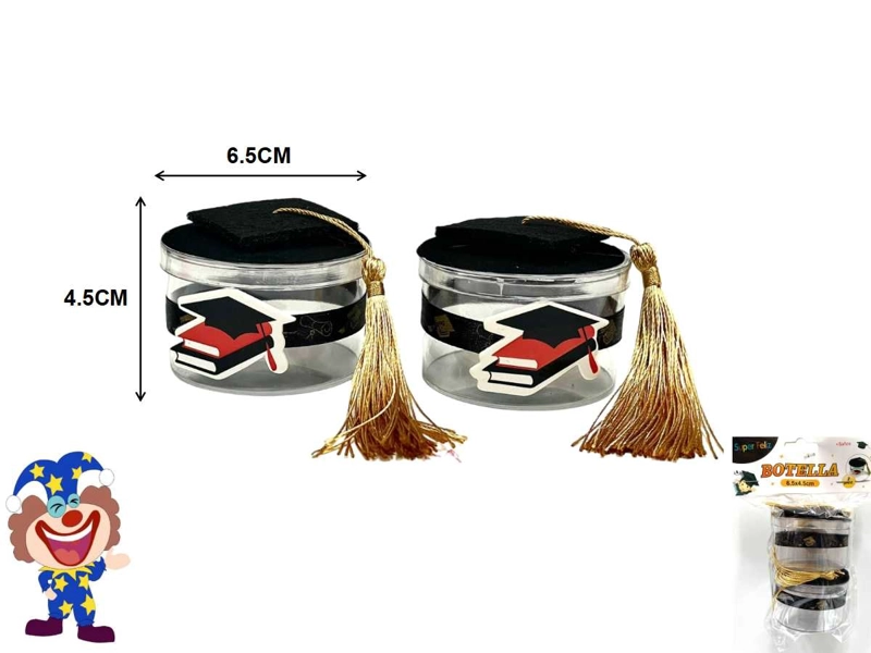 GRADUACION (BOTELLA DE GRADUACION 2 PCS 4.5 CM X 6.5 CM) - 1