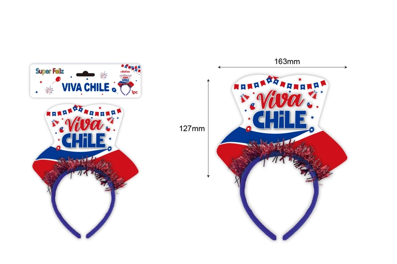 FECHAS PATRIAS (CINTILLO VIVA CHILE 127 MM X 163 MM) - 1