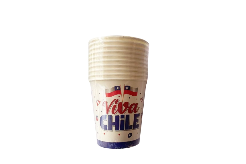 FECHAS PATRIAS (VASOS BLANCOS VIVA CHILE) - 1