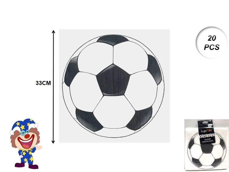 SERVILLETAS FUTBOL 33 CM X 33 CM - 1