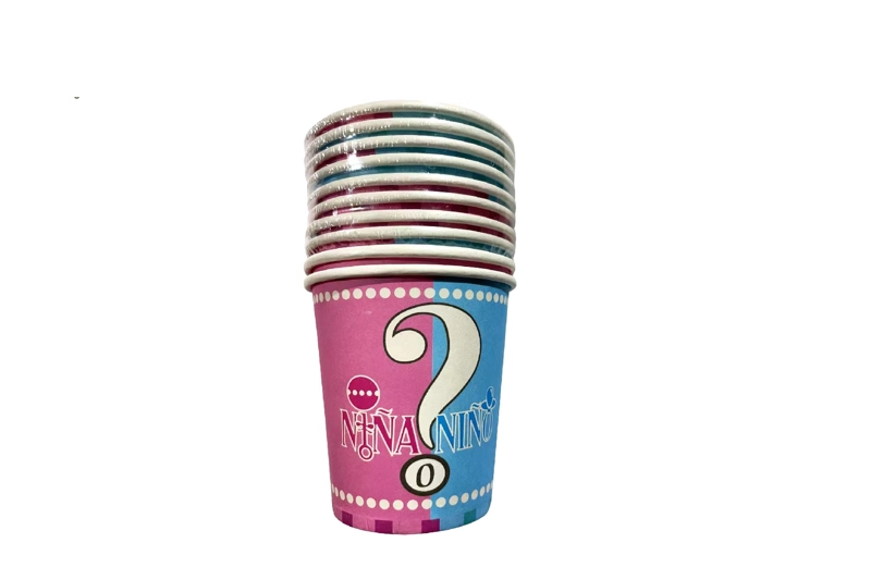 BABY SHOWER (VASOS REVELACION DE GENERO ROSA-AZUL) - 1