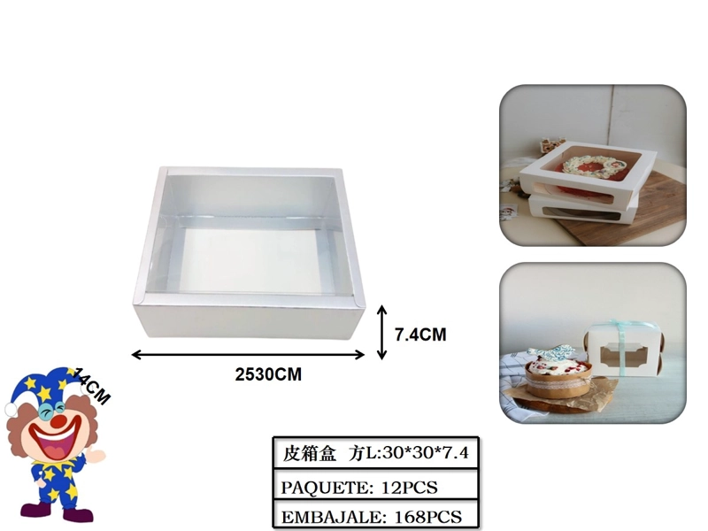 CAJAS BLANCA 30 CM X 30 CM X 7.4 CM - 1
