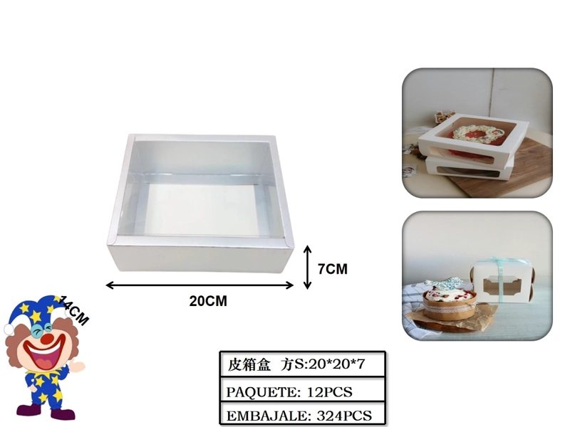 CAJAS BLANCA 20 CM X 20 CM X 7 CM - 1