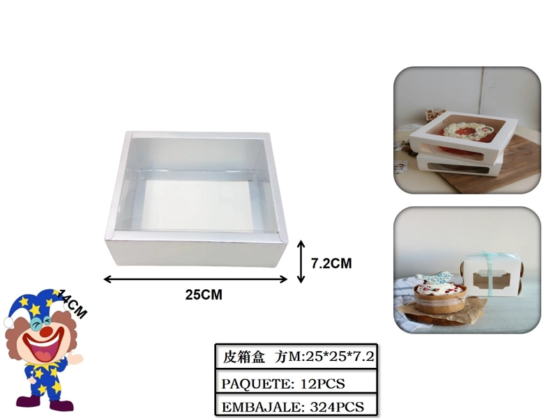 CAJAS BLANCA 25 CM X 25 CM X 7.2 CM - 1