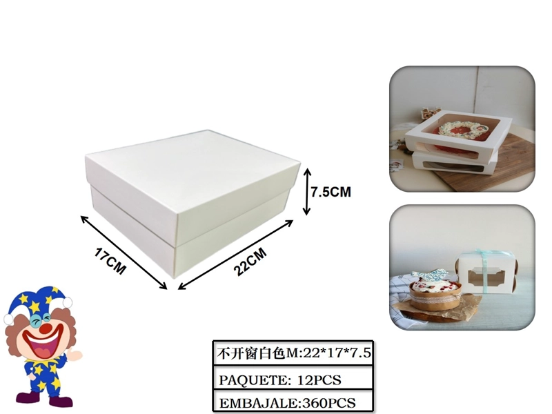 CAJAS BLANCA CON TAPA 17 CM X 22 CM X 7.5 CM - 1