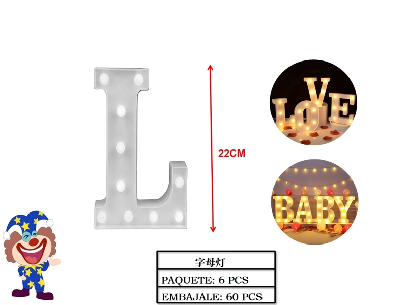 LETRAS LED LED (BLANCA / L) - 1