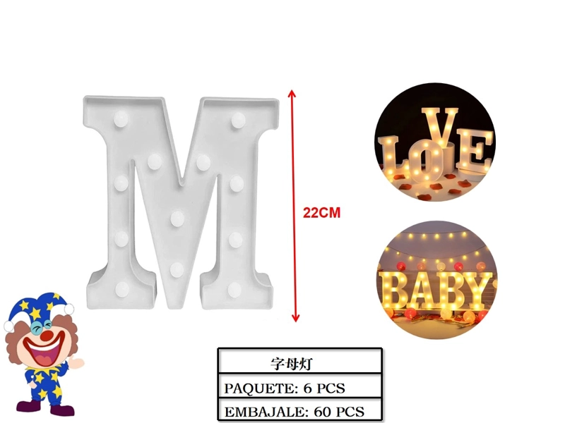 LETRAS LED LED (BLANCA / M) - 1