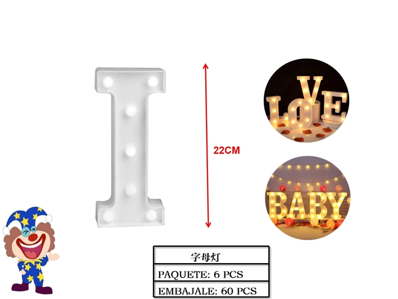 LETRAS LED LED (BLANCA / I) - 1