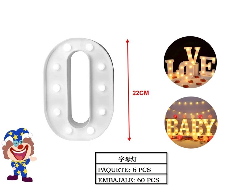 LETRAS LED LED (BLANCA / O) - 1