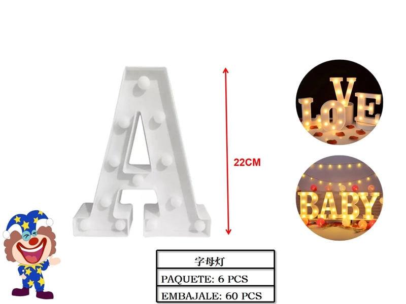 LETRAS LED LED (BLANCA / A) - 1