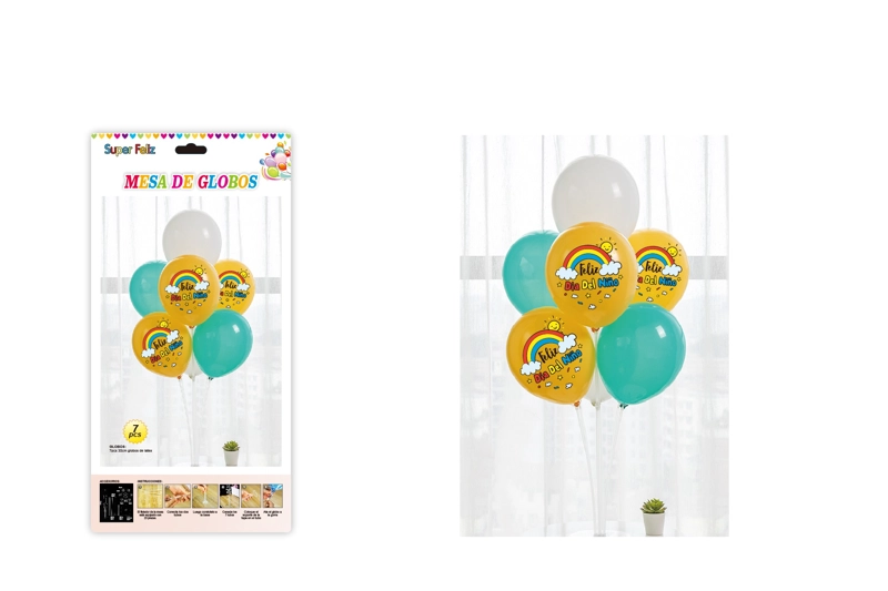 DIA DEL NIÑO (ARREGLO DE GLOBOS ARCOIRIS) - 1