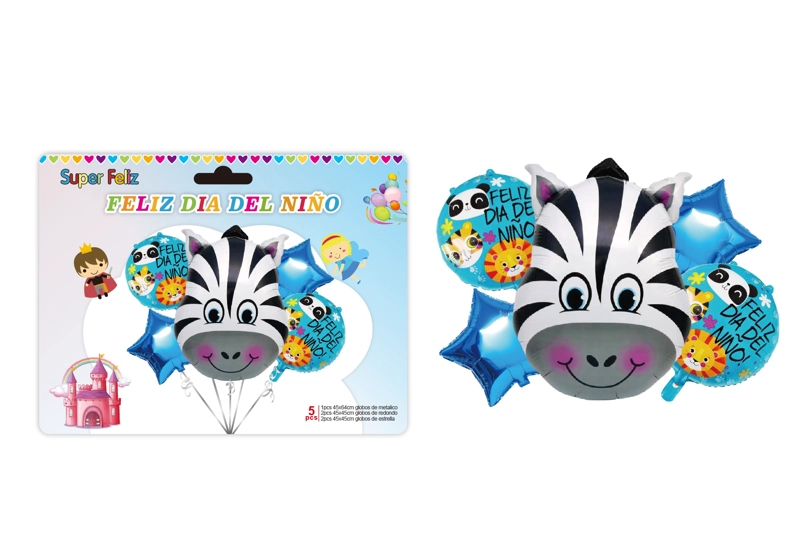DIA DEL NIÑO (ARREGLO DE GLOBOS ZEBRA) - 1