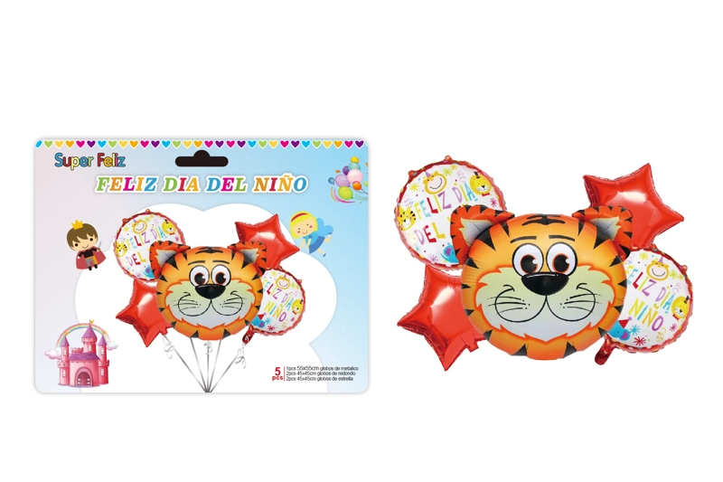 DIA DEL NIÑO (ARREGLO DE GLOBOS TIGRE) - 1