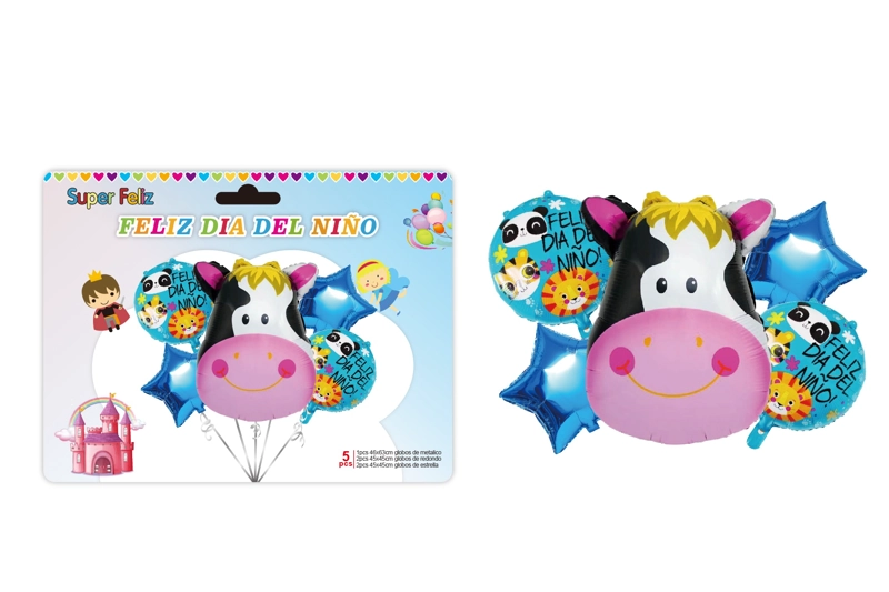DIA DEL NIÑO (ARREGLO DE GLOBOS VACA) - 1