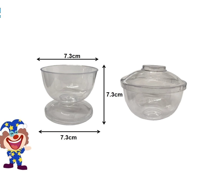 ACRILICO (VASO CON TAPA/7.3X7.3X7.3CM) - 1