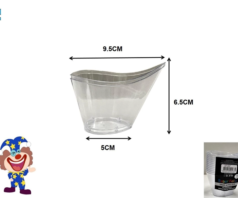 ACRILICO (VASO/9.5X6.5X5CM) - 1