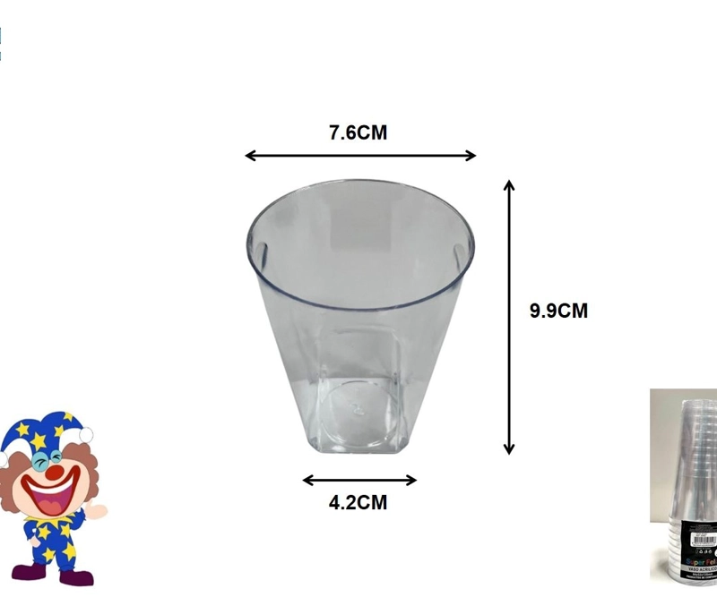 ACRILICO (VASO/7.6X9.9X4.2CM) - 1