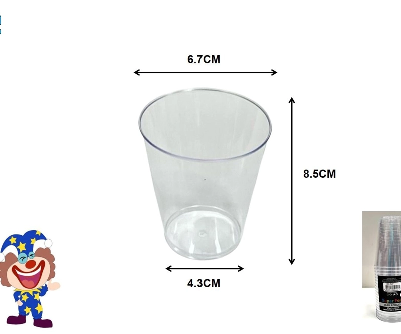 ACRILICO (VASO/6.7X8.5X4.3CM) - 1