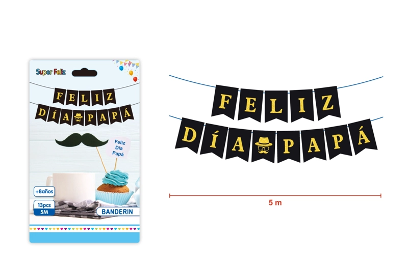 PAPA (GUIRNALDA/FELIZ DIA PAPA NEGRO) - 1