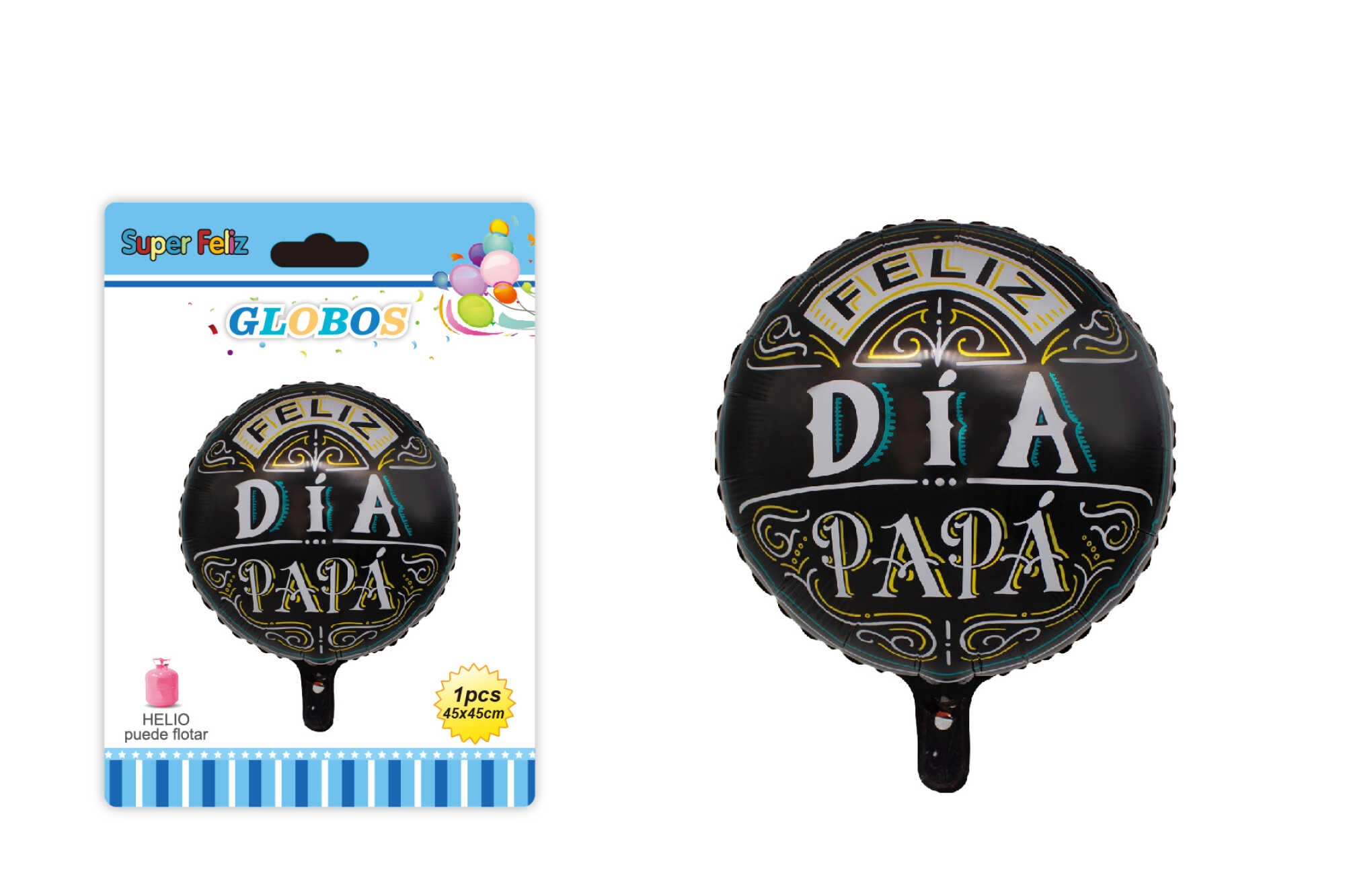 PAPA (GLOBO NEGRO REDONDO) - 1