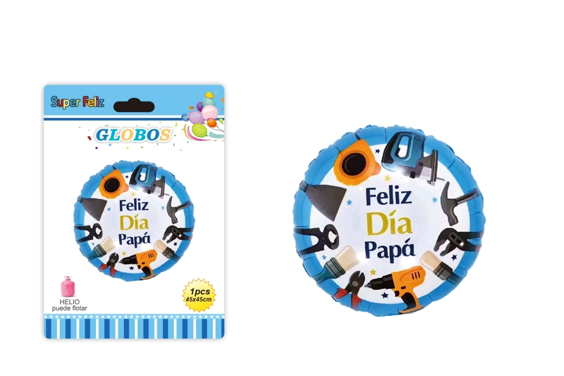 PAPA (GLOBO AZUL/HERRAMIENTAS/REDONDO) - 1