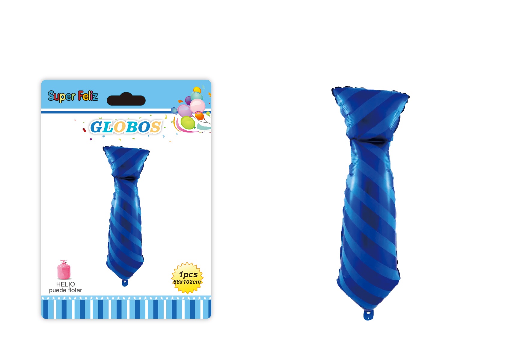 PAPA (GLOBO FORMA DE CORBATA AZUL) - 1
