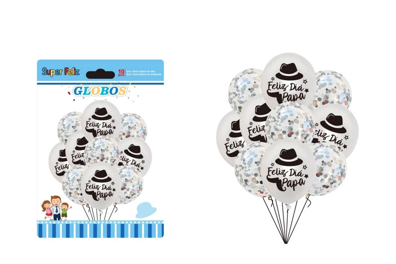 PAPA (GLOBOS/BLANCO/NEGRO/CONFETTI) - 1