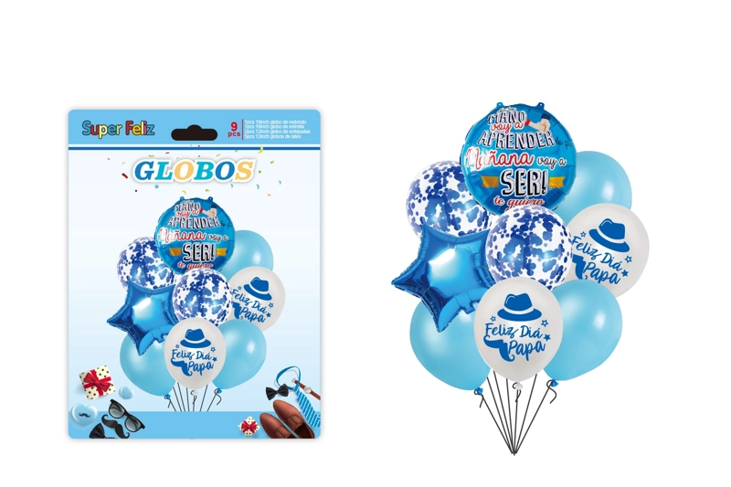 PAPA (GLOBOS/AZUL/BLANCO/CONFETTI) - 1