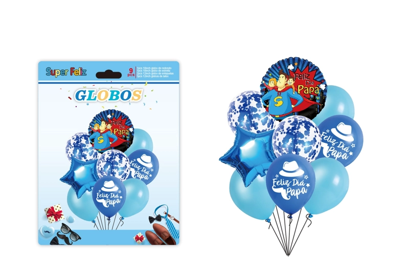 PAPA (GLOBOS/BLANCO/AZUL/SUPERHEROE/CONFETTI) - 1