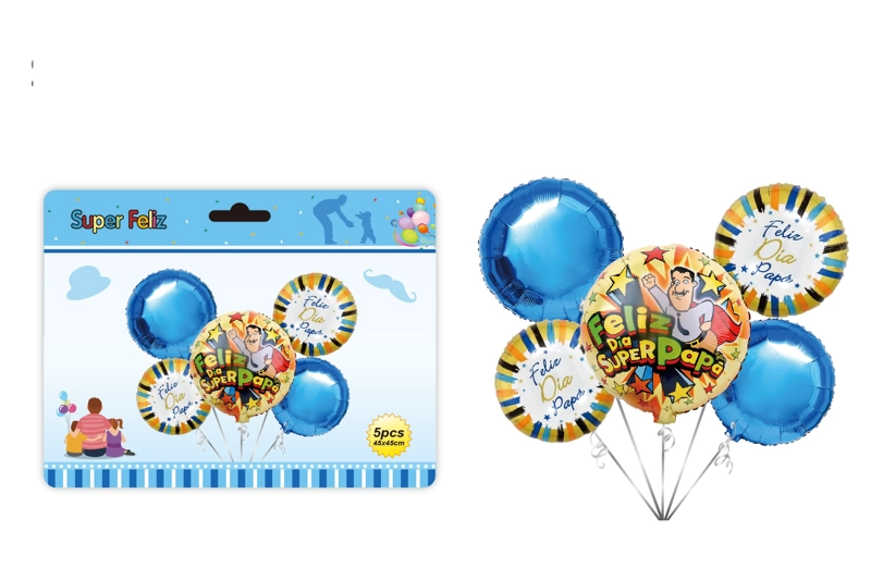 PAPA (GLOBOS REDONDOS/AMARILLO/AZUL) - 1