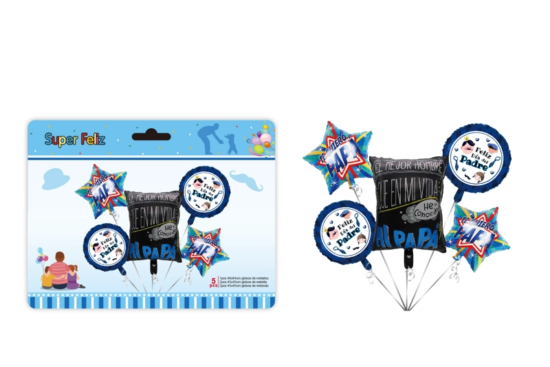 PAPA (COMBO DE GLOBOS/AZUL/NEGRO/VARIAS FORMAS) - 1