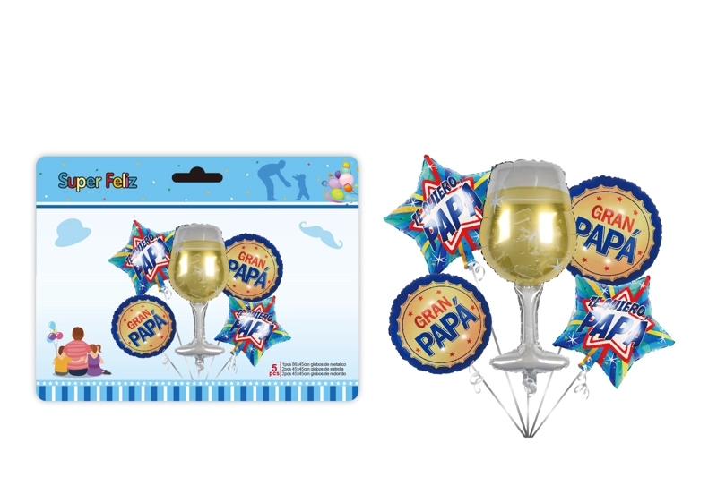 PAPA (COMBO DE GLOBOS/AZUL/DORADO/COPA) - 1