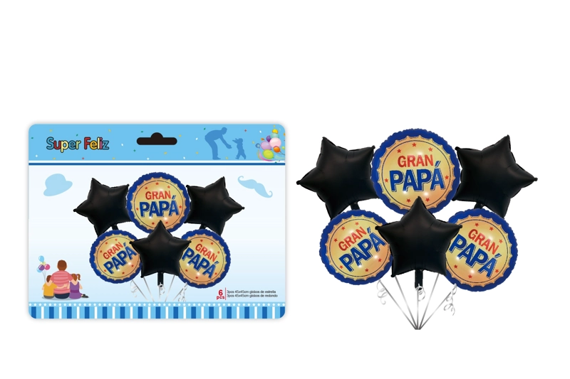 PAPA (COMBO DE GLOBOS/NEGRO/AZUL/ESTRELLAS/GRAN PAPA) - 1