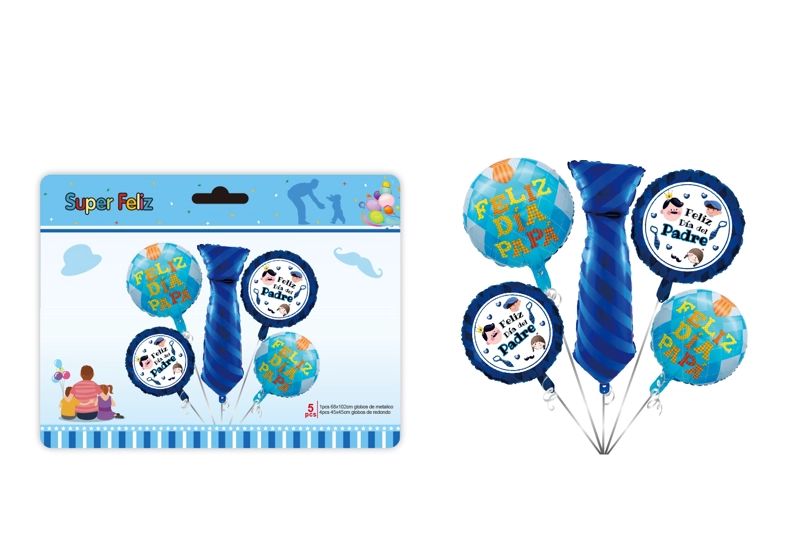 PAPA (COMBO DE GLOBOS/AZUL/REDONDOS Y CORBATA) - 1
