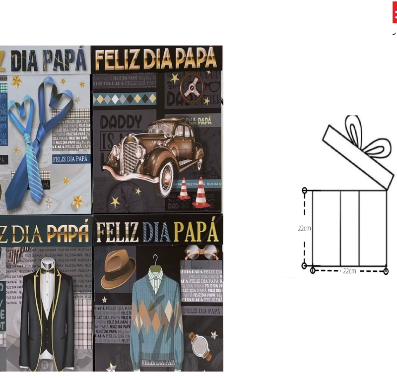 PAPA (BOLSA DE REGALO FELIZ DIA PAPA/22X22CM) - 1