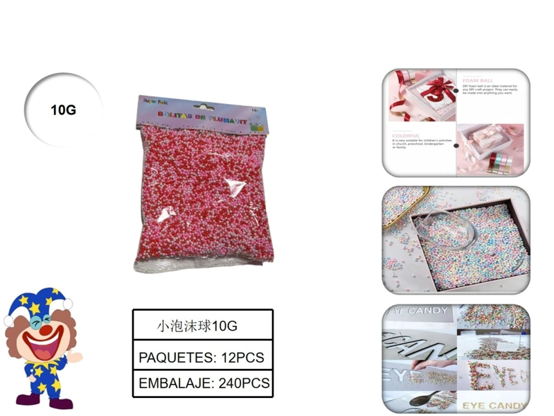 BOLITAS PLUMA VIT ROJA 10 G - 1