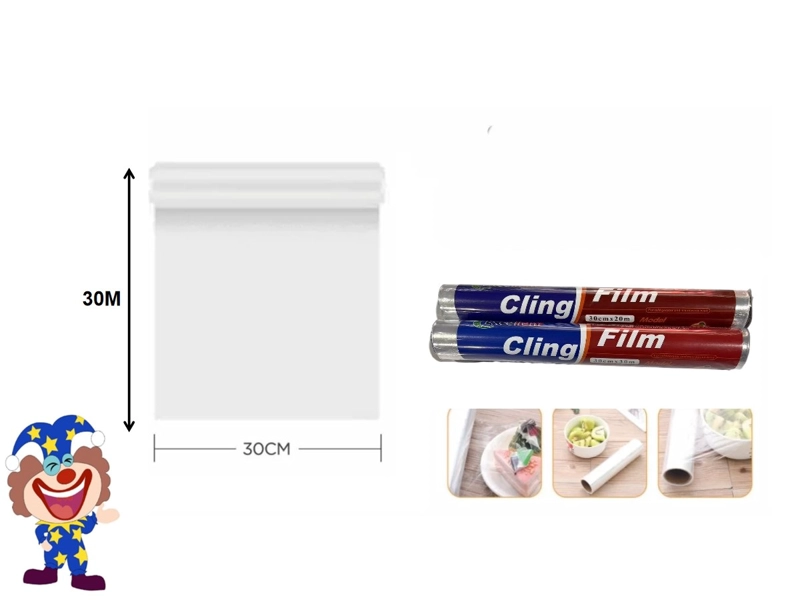 BOLSAS TIPO ZIPLOCK CLING FILM 30 CM X 30 M - 1