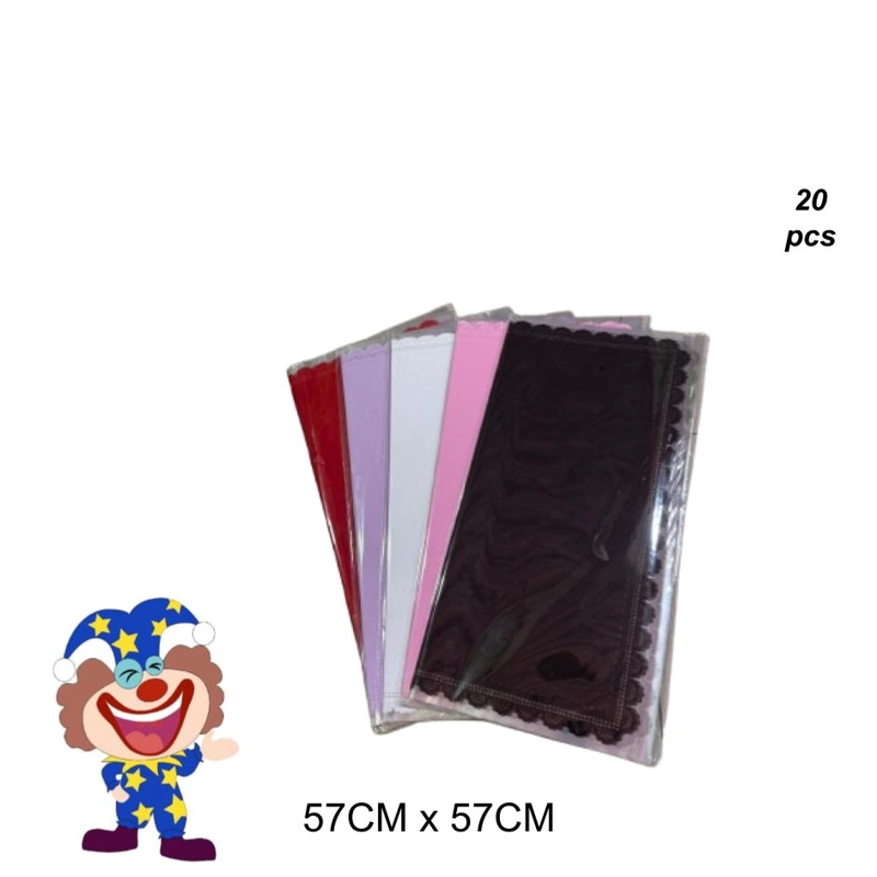 PAPEL COREANO MULTICOLOR CON LADOS REDONDEADOS 57 CM X 57 CM - 1