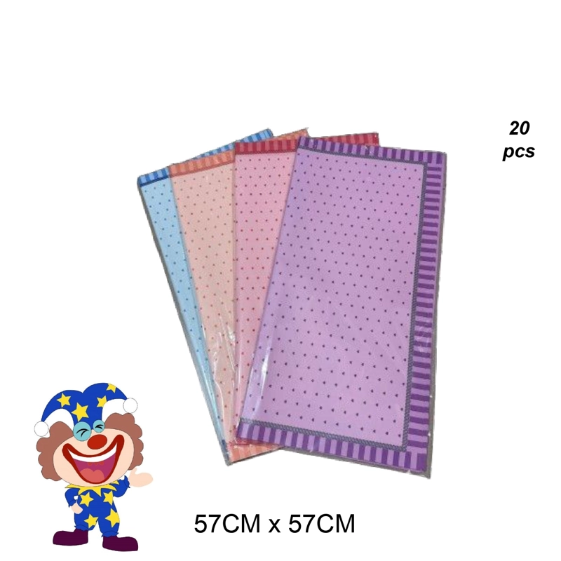 PAPEL COREANO MULTICOLOR CON PUNTOS 57 CM X 57 CM - 1