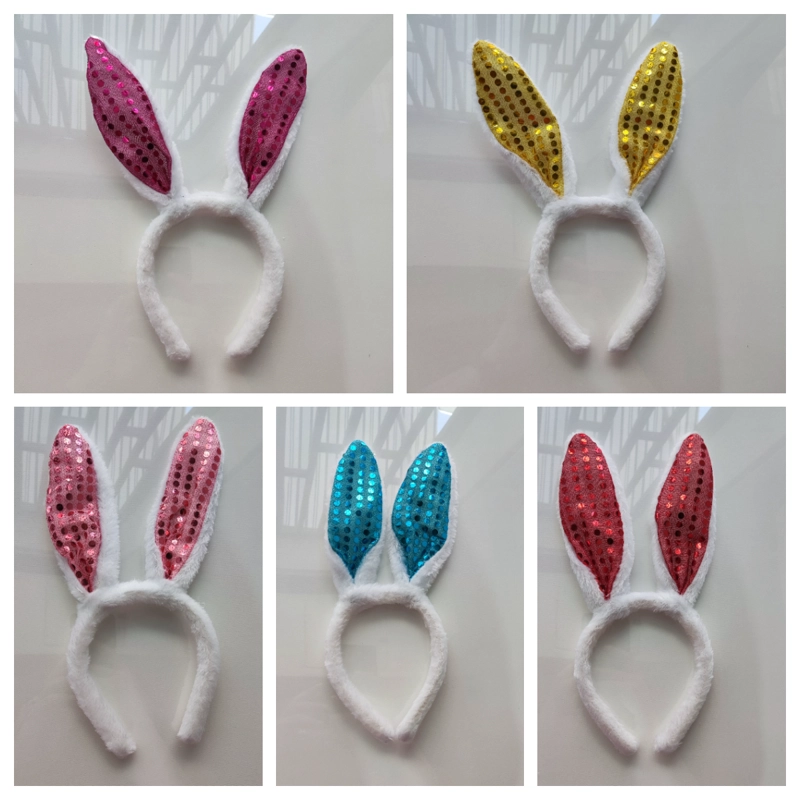 PASCUA CINTILLO/BLANCO/FELIZ PASCUA/CONEJO/6 PCS - 1