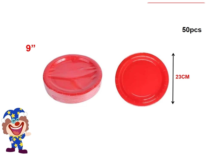 PLATOS ROJOS 23 CM - 1