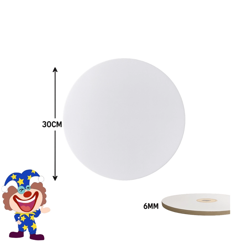 BASES DE TORTAS BLANCA 30 CM X 6 MM - 1