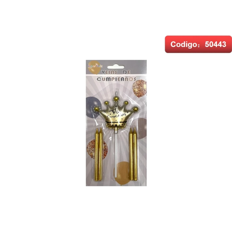 VELAS CORONA DORADA 50443 - 1