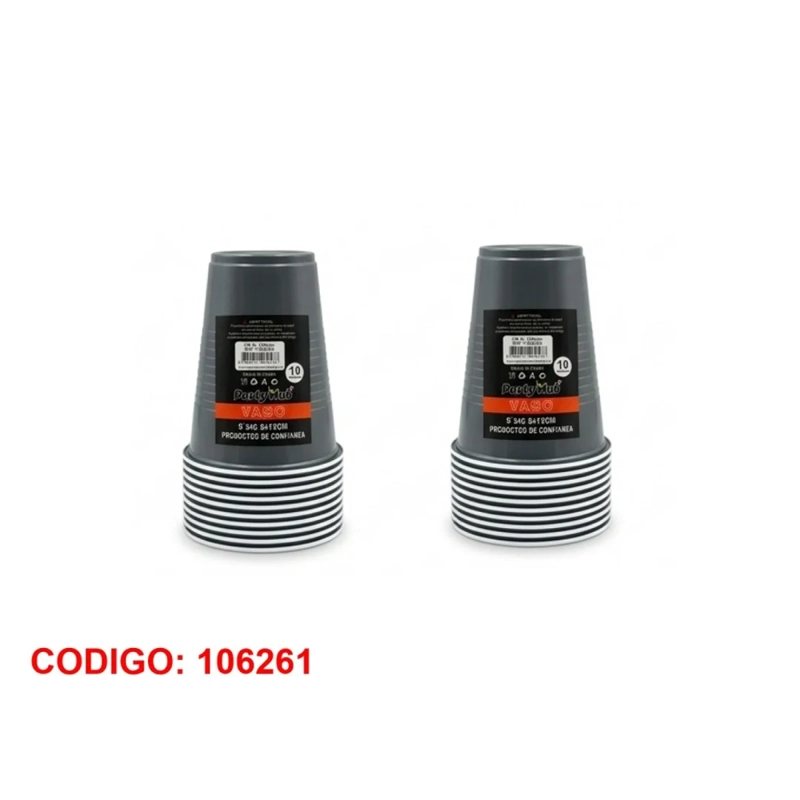 VASOS CUMPLEAÑOS 500ML COLOR PLATEADO 106261 - 1