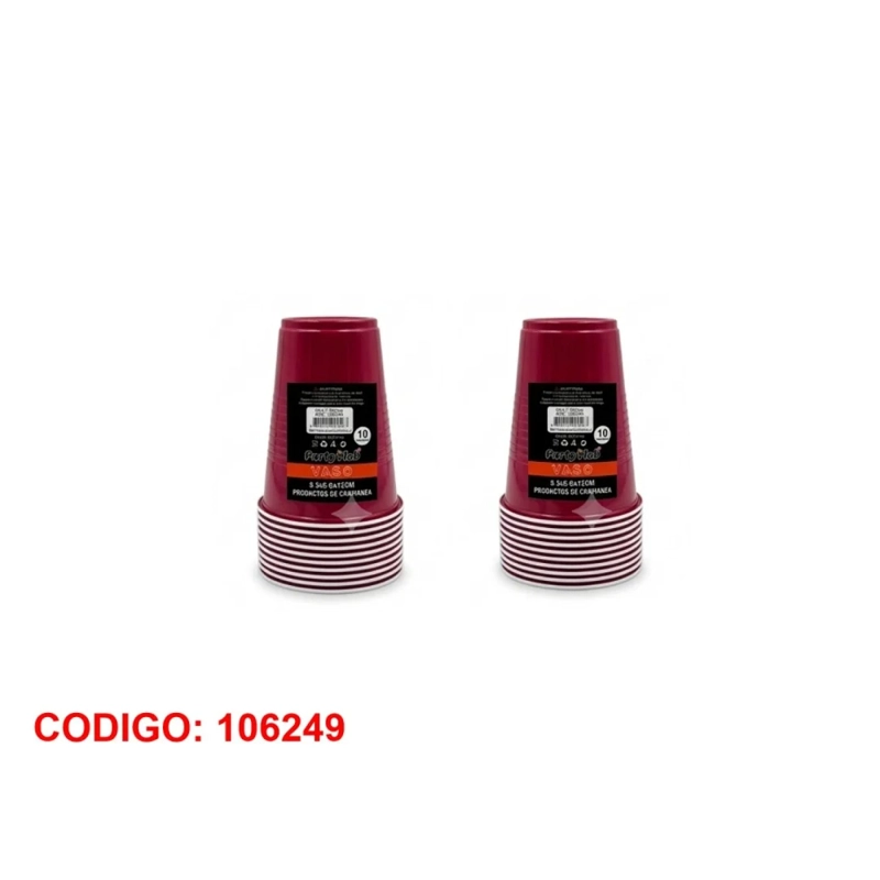 VASOS CUMPLEAÑOS 500ML COLOR ROJO 106249 - 1