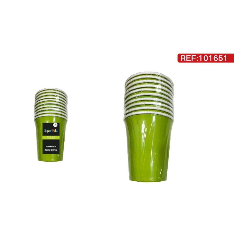 VASOS VERDE LIMA LISO 101651 - 1